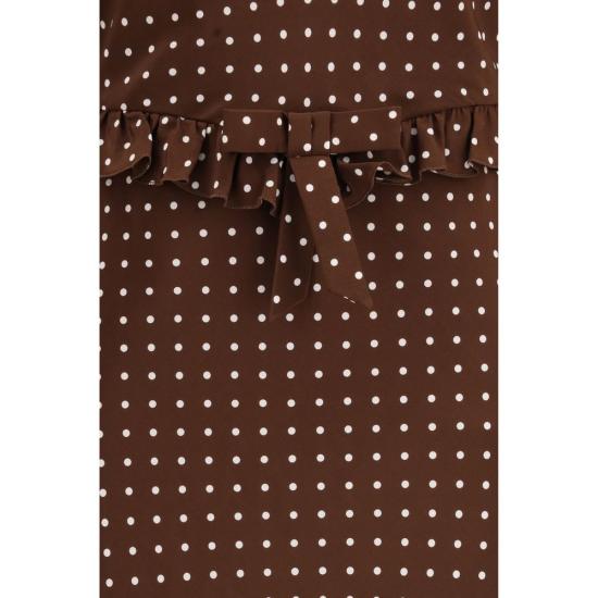 26SS 알레산드라리치 롱 원피스 ALFABX4356F46861659BB BROWN - ALESSANDRA RICH