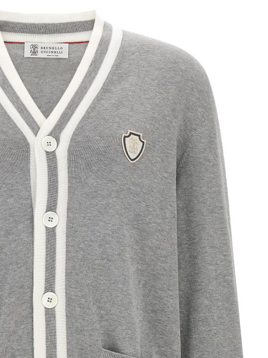26SS 브루넬로 쿠치넬리 가디건 BR338855BM GRAY - BRUNELLO CUCINELLI