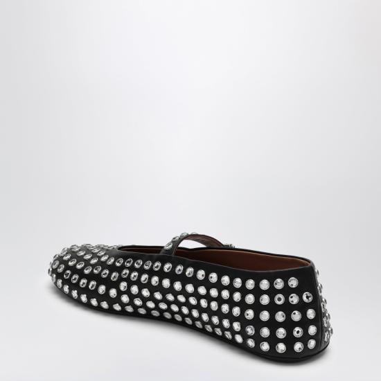 26FW 알라이아 플랫 슈즈 AA3A029CK116LE Black - ALAIA