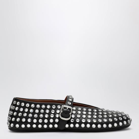 26FW 알라이아 플랫 슈즈 AA3A029CK116LE Black