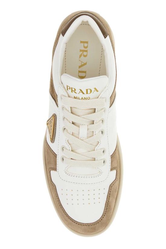 프라다 다운타운 볼드 레더 스니커즈 1E792MFD050MLO F0F24 BEIGE - PRADA