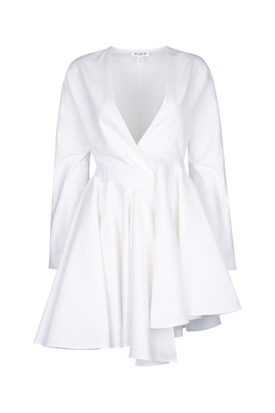  알라이아 숏 원피스 AA9R2618T447A 000 WHITE