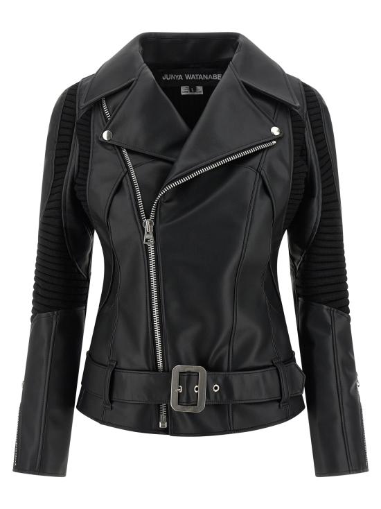 25FW 와타나베 준야 바이커 자켓 JU320957BM BLACK