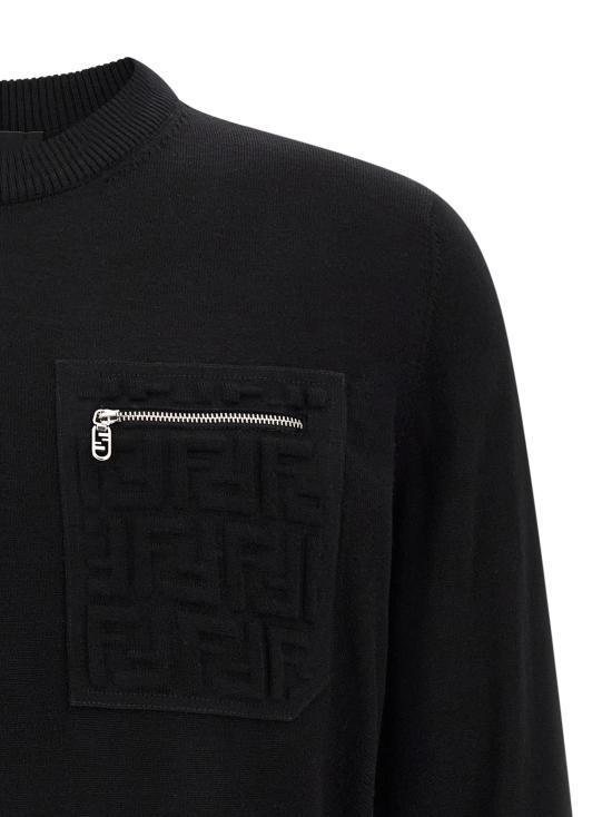  펜디 긴팔 티셔츠 FE321188BM BLACK - FENDI