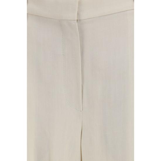 26SS 브루넬로 쿠치넬리 스트레이트 팬츠 BRMH126P9155C579BB BEIGE - BRUNELLO CUCINELLI