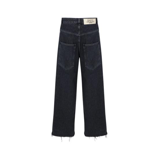  구찌 데님 팬츠 GU 9137715478740 BLACK - GUCCI