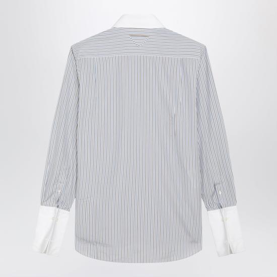26FW 프라다 스트라이프 팝린 셔츠 P465JROOO1H1K Light blue - PRADA