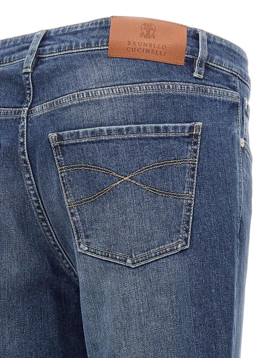 26FW 브루넬로 쿠치넬리 데님 팬츠 BR256484BM BLUE - BRUNELLO CUCINELLI