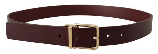  돌체앤가바나 가죽 벨트 BEL8502 MAROON - DOLCE & GABBANA