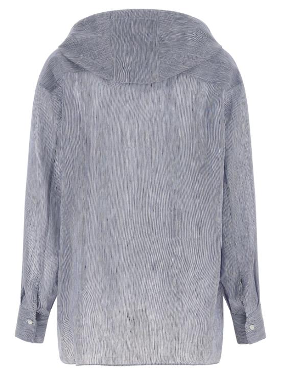 26SS 브루넬로 쿠치넬리 후드 티셔츠 BR338392BM BLUE - BRUNELLO CUCINELLI