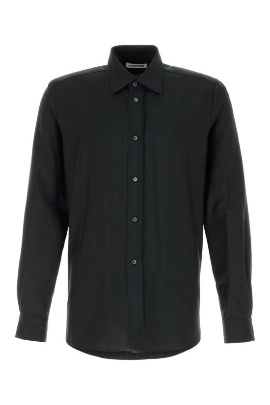 26FW 질샌더 긴팔 셔츠 J22DL0401J41444 001 BLACK