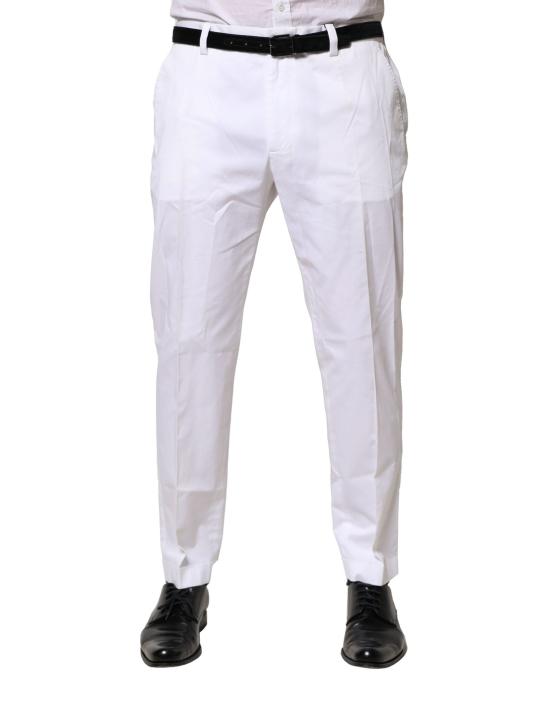  돌체앤가바나 스트레이트 팬츠 PAN76477 WHITE - DOLCE & GABBANA