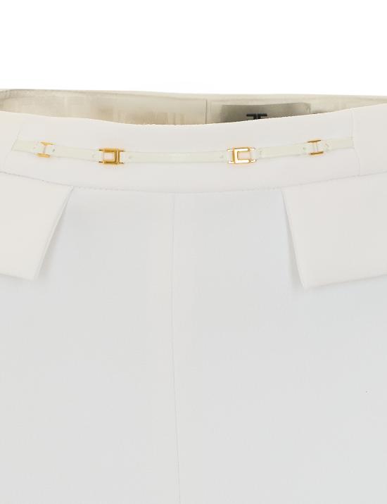 26FW 엘리자베타프랜치 스트레이트 팬츠 PA19666E2 360 White - ELISABETTA FRANCHI