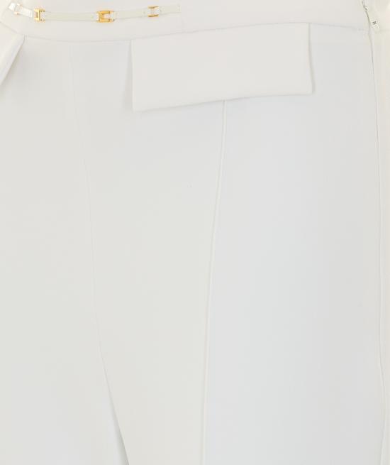 26FW 엘리자베타프랜치 스트레이트 팬츠 PA19666E2 360 White - ELISABETTA FRANCHI