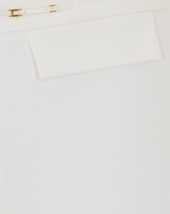 26FW 엘리자베타프랜치 스트레이트 팬츠 PA19566E2 360 White - ELISABETTA FRANCHI