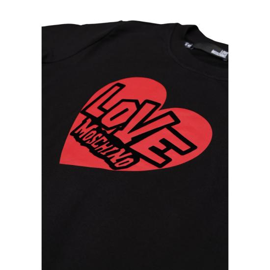 25FW 모스키노 긴팔 티셔츠 LO19064200009RO BLACK - MOSCHINO