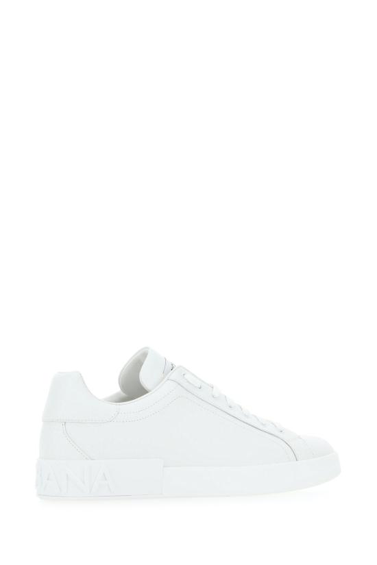  돌체앤가바나 카프스킨 포르토피노 스니커즈 CS1772A1065 80001 WHITE - DOLCE & GABBANA