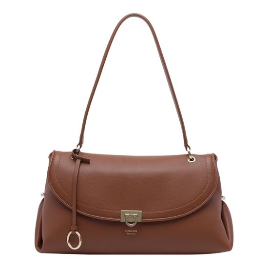 26FW 살바토레 페라가모 숄더백 796520 21A869COGNAC TESTA DI MORO BROWN