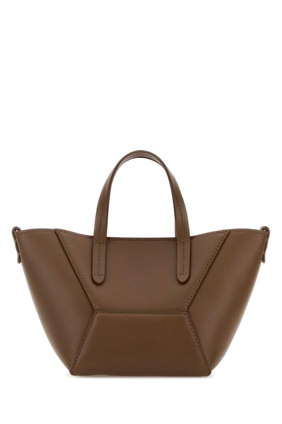 26SS 브루넬로 쿠치넬리 카프스킨 BC Duo 미니 백 모닐레 장식 MBXAD2675 C9357 BROWN - BRUNELLO CUCINELLI