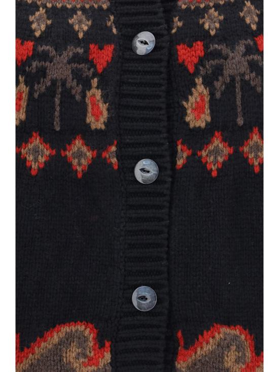26FW 알라누이 가디건 LWHQ01DE26KNI001 1060 BLACK - ALANUI