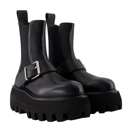 25FW 알렉산더 맥퀸 부츠 CONFIG AMQS24305 BLACK - ALEXANDER MCQUEEN