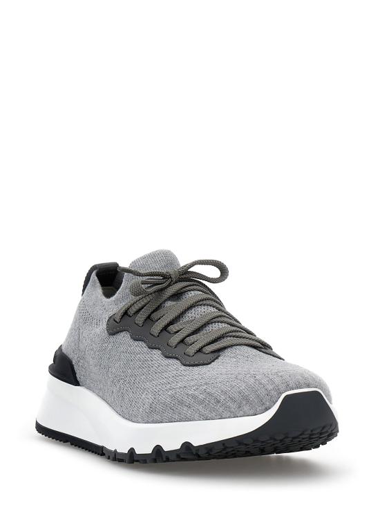  브루넬로 쿠치넬리 스니커즈 BR290424BM GRAY - BRUNELLO CUCINELLI