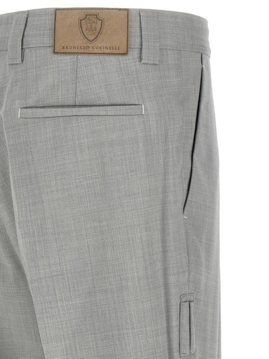 26SS 브루넬로 쿠치넬리 스트레이트 팬츠 BR322084BM GRAY - BRUNELLO CUCINELLI