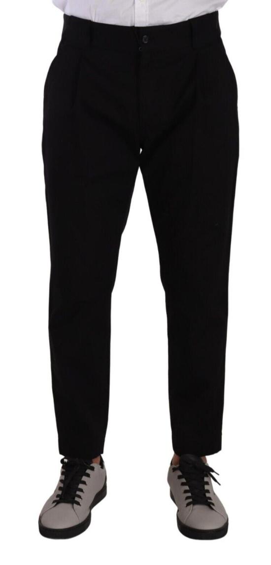  돌체앤가바나 스트레이트 팬츠 PAN72755 BLACK - DOLCE & GABBANA