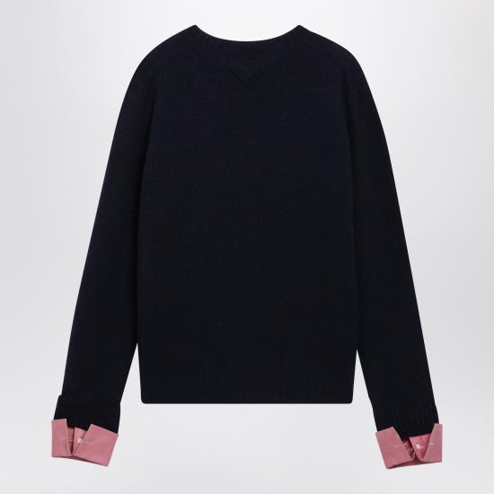 26FW 프라다 긴팔 티셔츠 UMF353EAO198K Blue - PRADA
