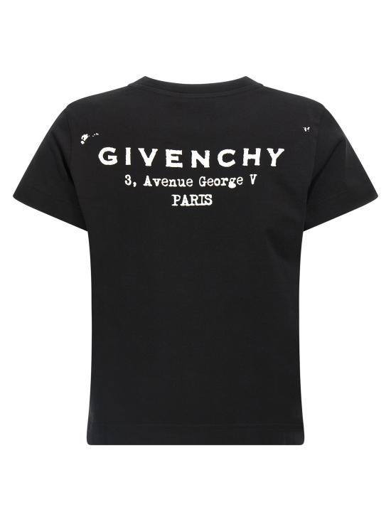 25FW 지방시 반팔 티셔츠 GI317406BM BLACK - GIVENCHY
