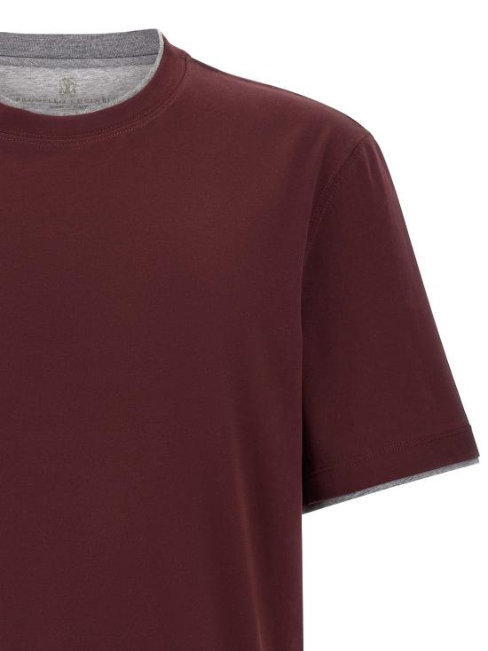 26FW 브루넬로 쿠치넬리 탑 BR337704BM BORDEAUX - BRUNELLO CUCINELLI