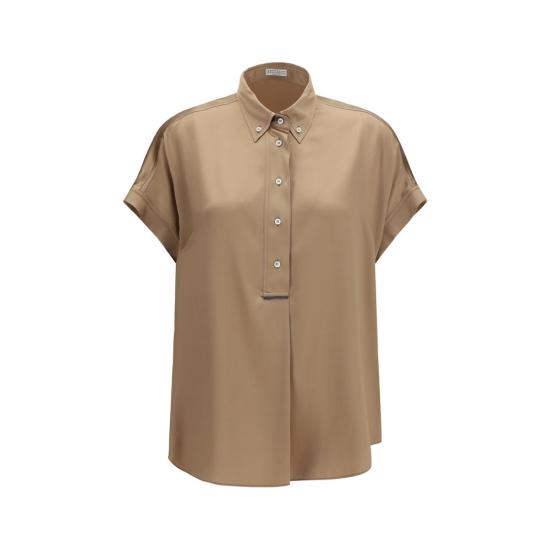 26SS 브루넬로 쿠치넬리 셔츠 BRM0C59RA915C9237BB BEIGE