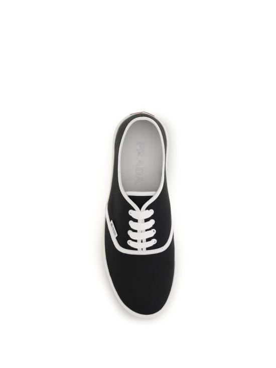  프라다 드릴 패브릭 스니커즈 2EE467FG0003LKE F0632 BLACK - PRADA
