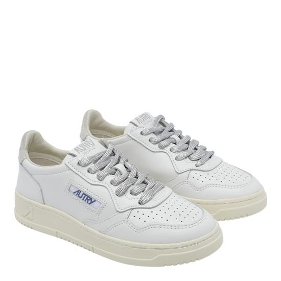 26FW 오트리 메달리스트 로우 레더 스니커즈 AULW SW03 WHITE - AUTRY