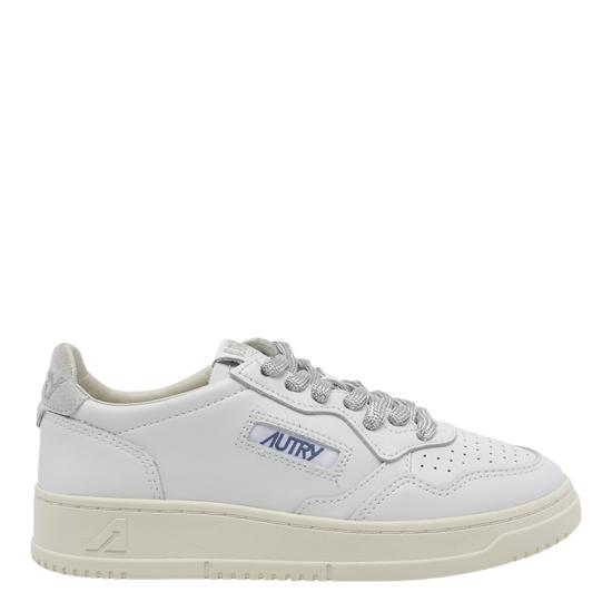 26FW 오트리 메달리스트 로우 레더 스니커즈 AULW SW03 WHITE