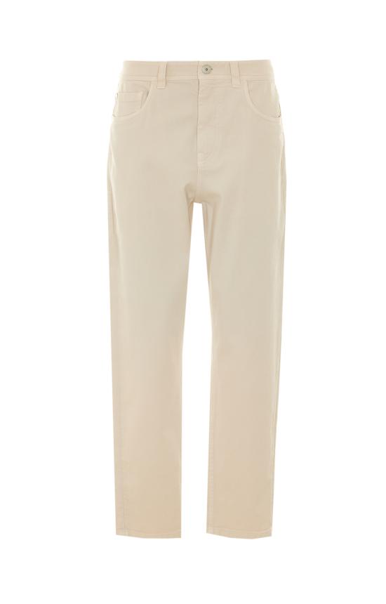 26FW 브루넬로 쿠치넬리 스트레이트 팬츠 MB057P5319 C9815 White