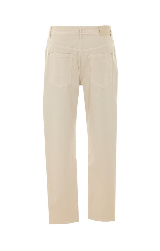 26FW 브루넬로 쿠치넬리 스트레이트 팬츠 MB057P5319 C9815 White - BRUNELLO CUCINELLI