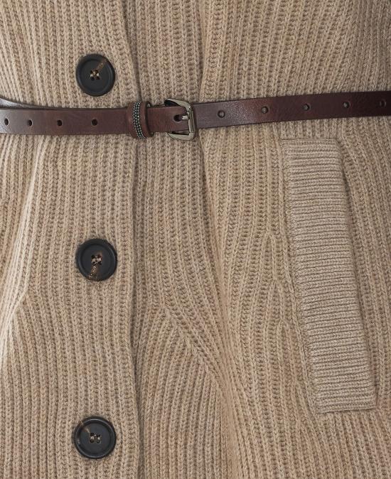 26FW 브루넬로 쿠치넬리 가디건 M16750836 C077 BROWN - BRUNELLO CUCINELLI