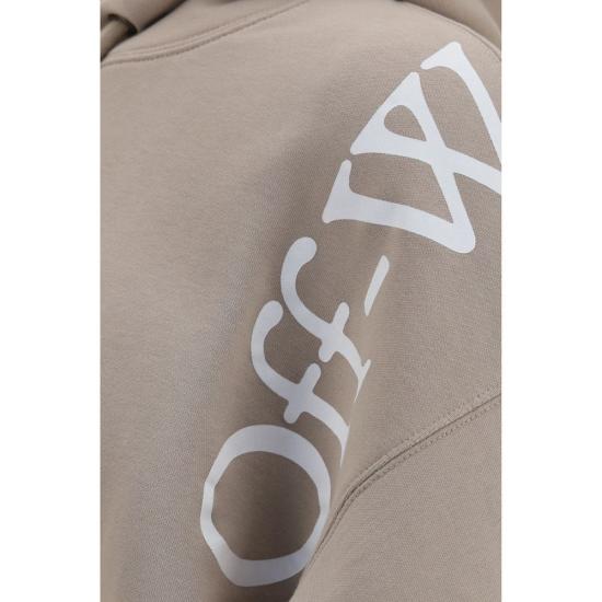 26FW 오프화이트 후드 티셔츠 OFOMBB085F26FLE00O00031BB BEIGE - OFF WHITE
