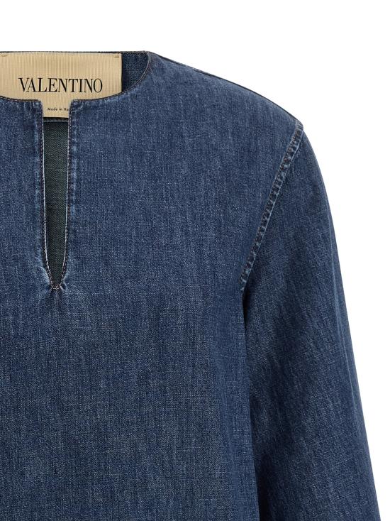 26SS 발렌티노 가라바니 미디 원피스 VA330404BM BLUE - VALENTINO GARAVANI