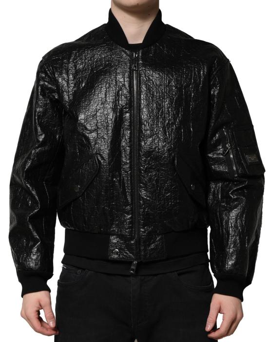  돌체앤가바나 가죽 자켓 JKT41453 BLACK - DOLCE & GABBANA
