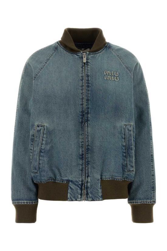 26SS 미우미우 데님 블루종 자켓 GWB295SOOO18UM F0008 BLUE