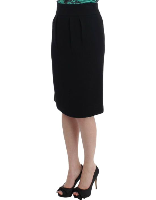 로베르토 카발리 미디 스커트 SIG11633 BLACK - ROBERTO CAVALLI