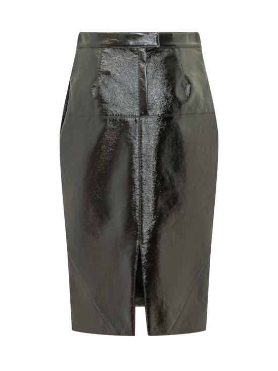 26FW 랑방 미디 스커트 RWST02036378A26 10 BLACK - LANVIN