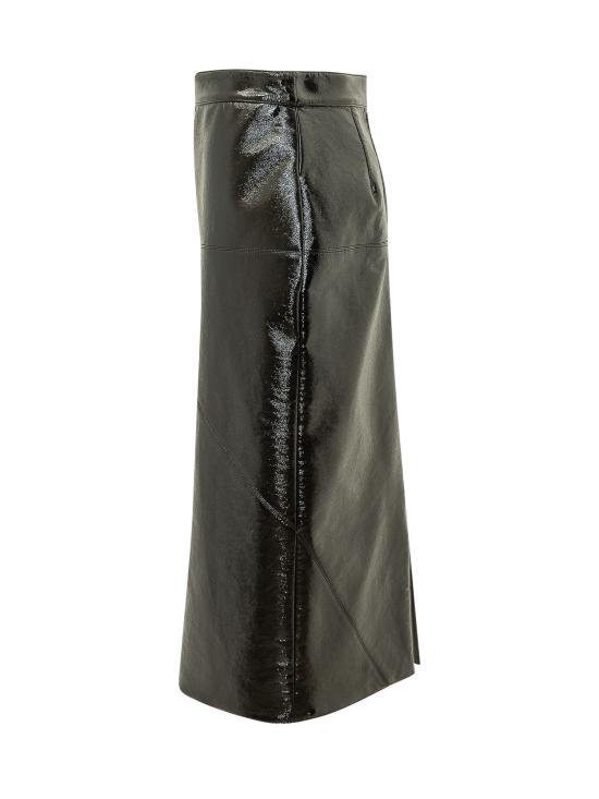 26FW 랑방 미디 스커트 RWST02036378A26 10 BLACK - LANVIN