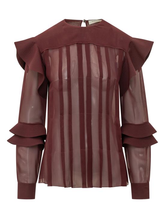 26FW 랑방 블라우스 RWTO00056259A26 391 GARNET