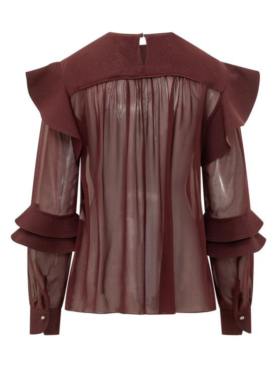 26FW 랑방 블라우스 RWTO00056259A26 391 GARNET - LANVIN