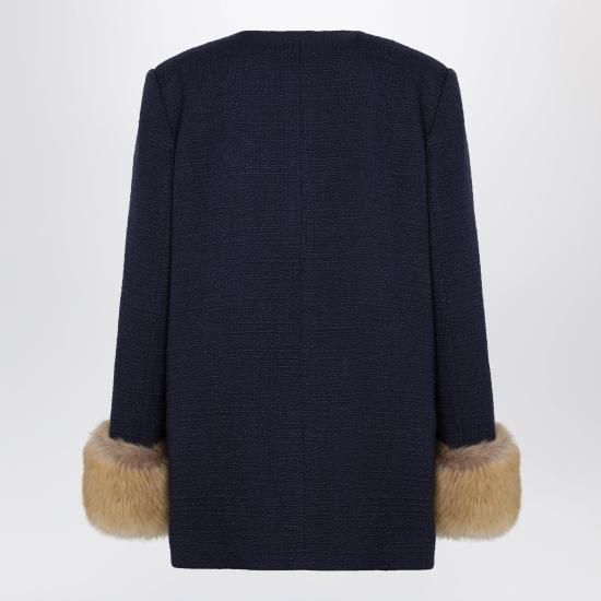26FW 발렌티노 가라바니 코트 9B3CJH3790Y Blue - VALENTINO GARAVANI