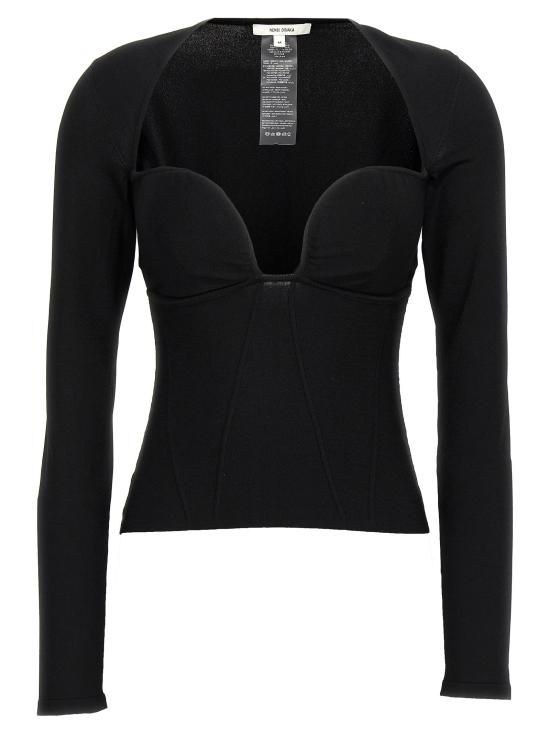  넨시 도자카 긴팔 티셔츠 NE296656BM BLACK