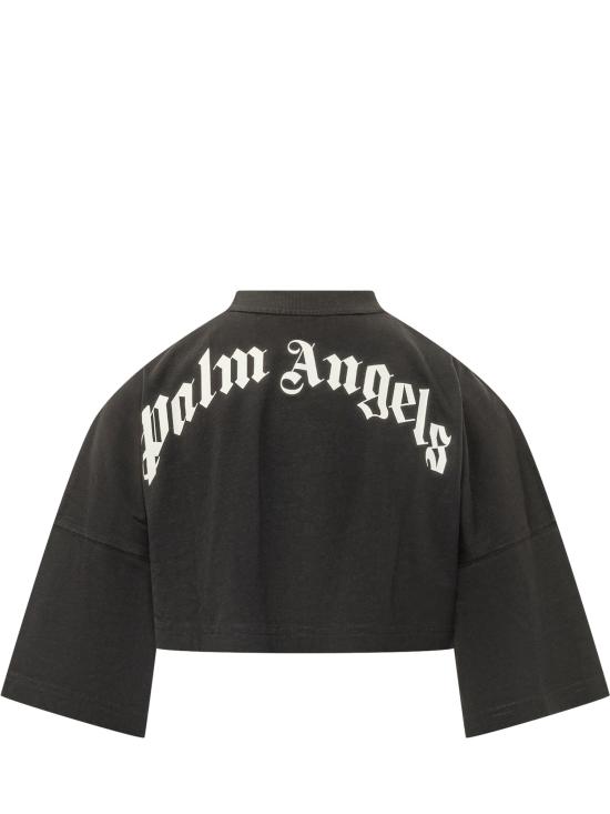 26FW 팜앤젤스 긴팔 티셔츠 PAWAA01F26JR01 100A BLACK CREAM - PALM ANGELS